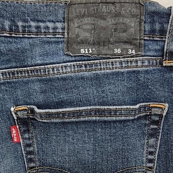 Levi’s 511 Black Label Slim Fit Jeans 36x34 - Picture 4 of 6